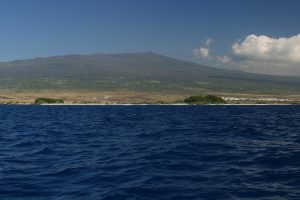 Hualalai Mountain the home of the Kona Coffee belt.